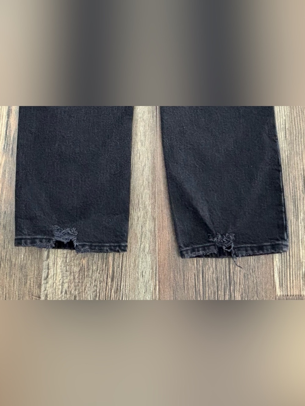 Abercrombie & Fitch 90’s Straight Ultra High Rise Curve Love Black Jeans 27/4R - Picture 14 of 14